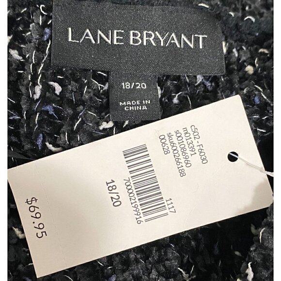 NWT Lane Bryant Sweater, black speckled sweater, Size 18/20 - Picture 6 of 10